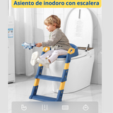 ASIENTO DE INODORO CON ESCALERA PARA NIÑOS - 8594