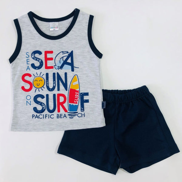 CONJUNTO SURF BIVIRI +SHORT ALG MELANGE 4716*