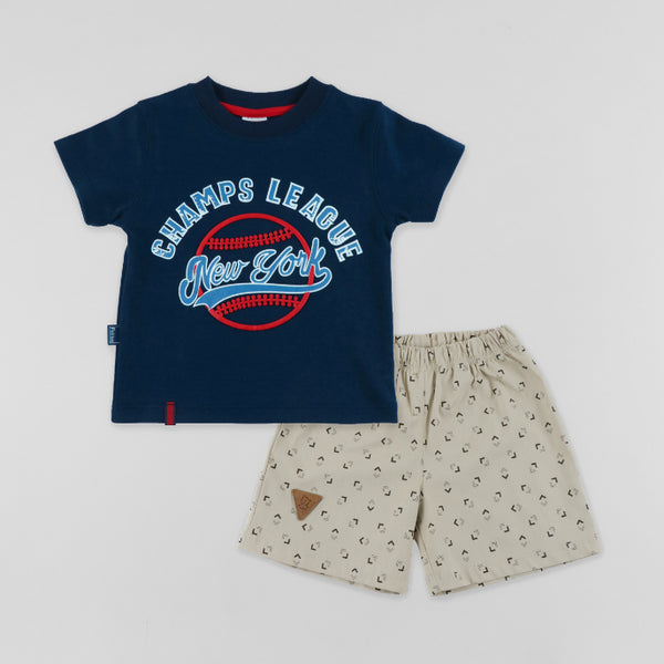 CONJUNTO ALEX AZUL POLO + SHORT DRILL 78101