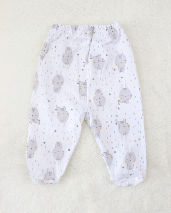 PANTALON C/PIE ESTAMPADO CONE GRIS*